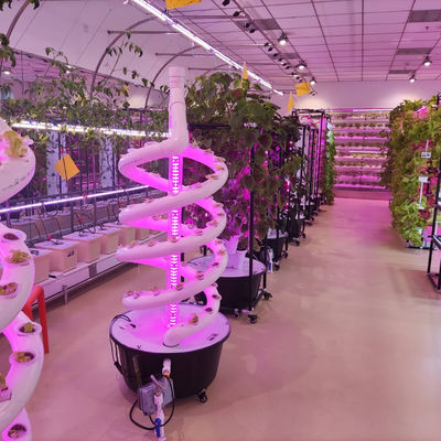 Planten Dubbele Helix Hydroponisch Roterend Boeren Spiral NFT Hydroponisch Systeem