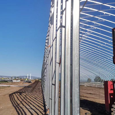 Solar Greenhouse Plastic Greenhouse voor de teelt van groenten gegalvaniseerd staal