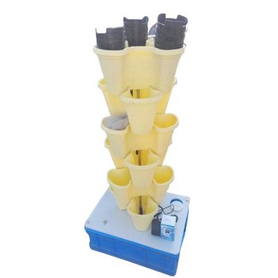 Plastic Modern Outdoor Tower Plant Pots Plastic Flower Pots Stapelbaar