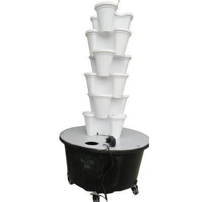 Plastic Modern Outdoor Tower Plant Pots Plastic Flower Pots Stapelbaar