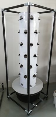 Verticaal hydroponisch kweekstelsel voor groenten en aardbeien met plank