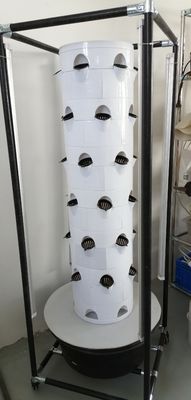 Verticaal hydroponisch kweekstelsel voor groenten en aardbeien met plank