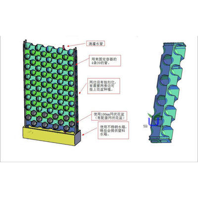 Vervaardigers China groothandel buiten verticale tuin zelf waterplant groene muur te koop