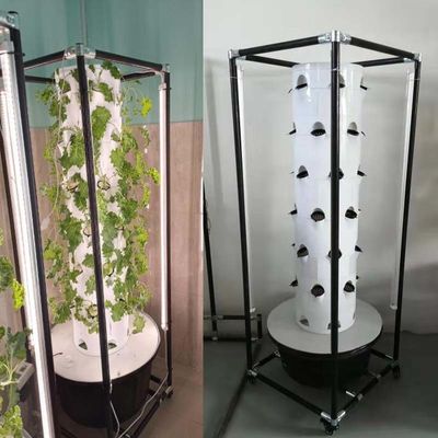 Indoor Hydroponic toren systemen Home Verticale tuin toren met led licht Verticale toren