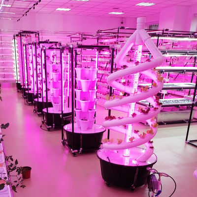 Planten Dubbele Helix Hydroponisch Roterend Boeren Spiral NFT Hydroponisch Systeem