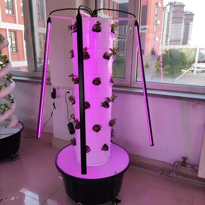 Indoor Hydroponic toren systemen Home Verticale tuin toren met led licht Verticale toren