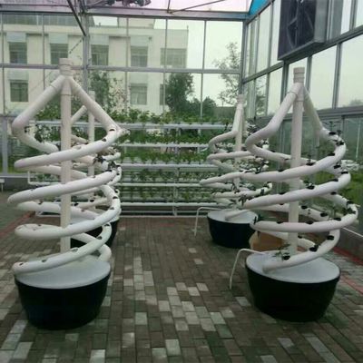 Planten Dubbele Helix Hydroponisch Roterend Boeren Spiral NFT Hydroponisch Systeem