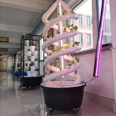 Kweekt de familie Verticale Spiraalvormige Installatie Hydroponic Cultuur van het Toren Binnen Plantaardige Aërosol