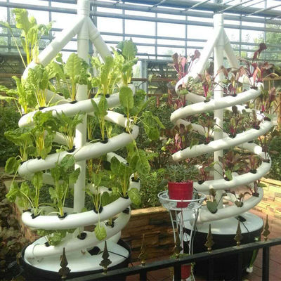 Kweekt de familie Verticale Spiraalvormige Installatie Hydroponic Cultuur van het Toren Binnen Plantaardige Aërosol